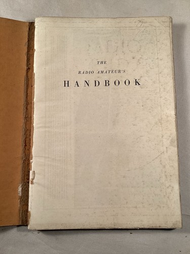 ARRL Radio Amateur's Handbook 1935 Clean Complete Intact. - Picture 2 of 6