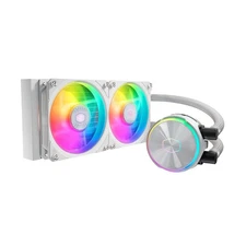 Cooler Master MasterLiquid PL240 FLUX AIO CPU Liquid Cooler Gen2 ARGB (White)