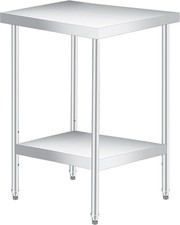 Stainless Steel 24" x 24" x 35" NSF Commercial Kitchen Work Food Prep Table