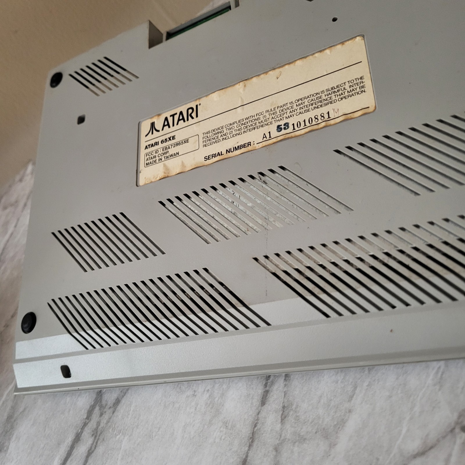 Vintage Atari 65XE 8-Bit Home Computer Grey Rare Clean Condition ...