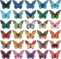 30 StüCke Lesezeichen Magnetisch, Schmetterling Magnet Lesezeichen Magnetic Book