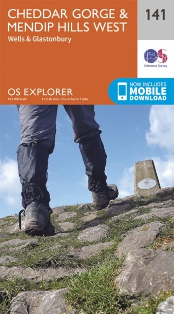 Cheddar Gorge & Mendip Hills West Map | Wells & Glastonbury | Ordnance Survey | OS Explorer Map 141 | England | Walks | Hiking | Maps | Adventure - Image 3