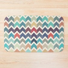 Watercolor Chevron Pattern Bath Mat 40 60CM