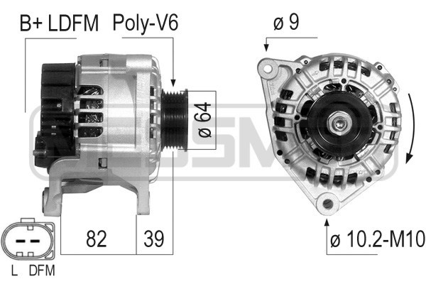 ERA 210200A Generator, Lichtmaschine FüR Audi A6 C5 (4B2)-image