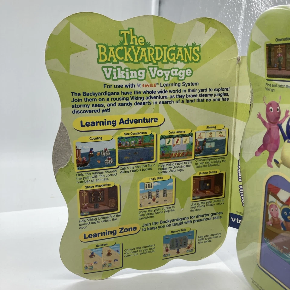 The Backyardigans Viking Voyage Vsmile Learning VTech`Nick Jr 3-5Yrs New Sealed - Image 2 of 4