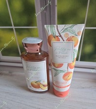 bath and body works pretty as a peach shower gel and body cream