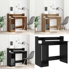 Schreibtisch mit LEDs Computertisch PC Tisch Bürotisch Holzwerkstoff vidaXL