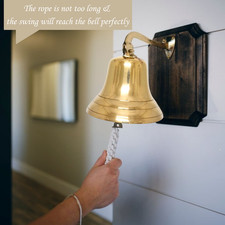 Last Order 6" Wall Mounted Hanging Ship Bell For Service/School/Hotel/Bar/Pub