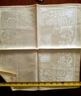 23 Vintage Damask Champagne Napkins Hand Hemmed Ireland + Yellow Japan + Czech — photo 6