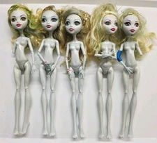 Monster High Nude LAGOONA BLUE Doll Lot Of 5 For Parts OOAK Custom Projects 