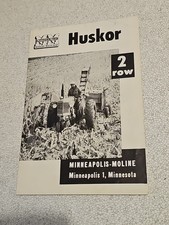Minneapolis Moline Huskor Two Row Corn Picker Dealer Brochure Foldout