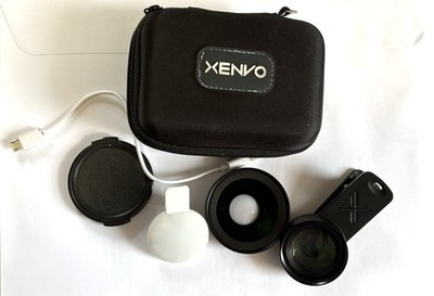 Xenvo Pro Super Wide Angle Lens Kit Truview .45x Clarus 15x Macro With Light