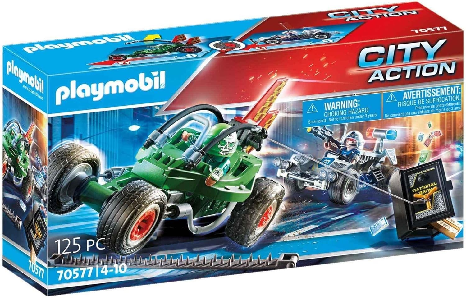 Playmobil City action 70577 Karts policier et bandit