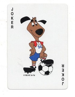 RARE MODERN "1994 FIFA World Cup USA (Football)" JOKER Play Card #18