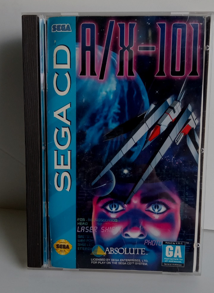 A/X-101 AX 101 (Sega CD, 1994) Complete w Reg Card