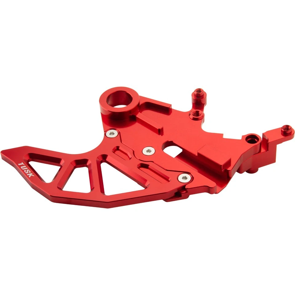 Protector de disco de soporte de pinza de freno trasero Tusk rojo para HONDA CRF 125 250 450 R X Foto 2 de 2