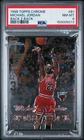 1998 TOPPS CHROME MICHAEL JORDAN BACK 2 BACK INSERT CARD #81 *GRADED PSA NM-MT 8