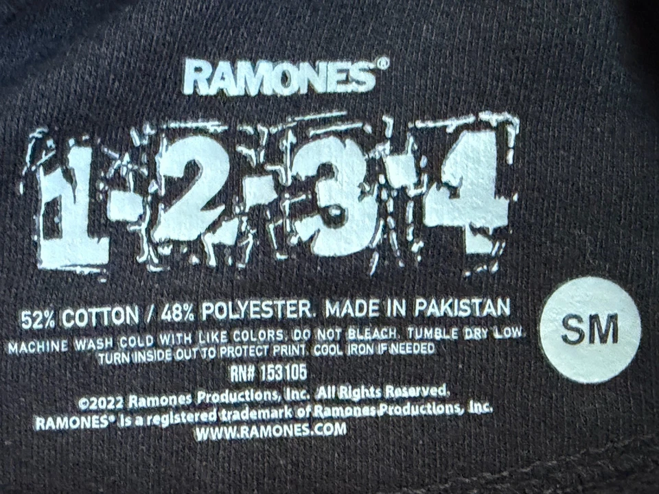 Sudadera Ramones Band Cuello Redondo Mujer Talla Pequeña Rock N Roll Clásica Punk Foto 4 de 4