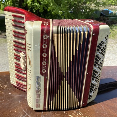 Borteli  Martha  Accordion - Red Beige - As Is - Musical Instrument