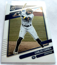 2021 Donruss Optic Baseball Carlos Correa Houston Astros base card #110