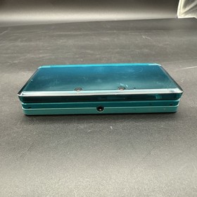 Nintendo 3DS Handheld System - Aqua Blue Tested Working With Charger No Stylist 