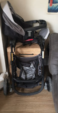Graco Travel System Stroller Gray Black Single Folding Cup Holder Infant Toddler