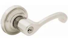 Baldwin 5245056RENT Lifetime Satin Nickel Entrance Classic Lever Set