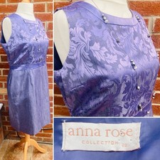 ANNA ROSE Size 20 22 Lavender Lilac Dress Occasion Wedding Summer Excellent S4