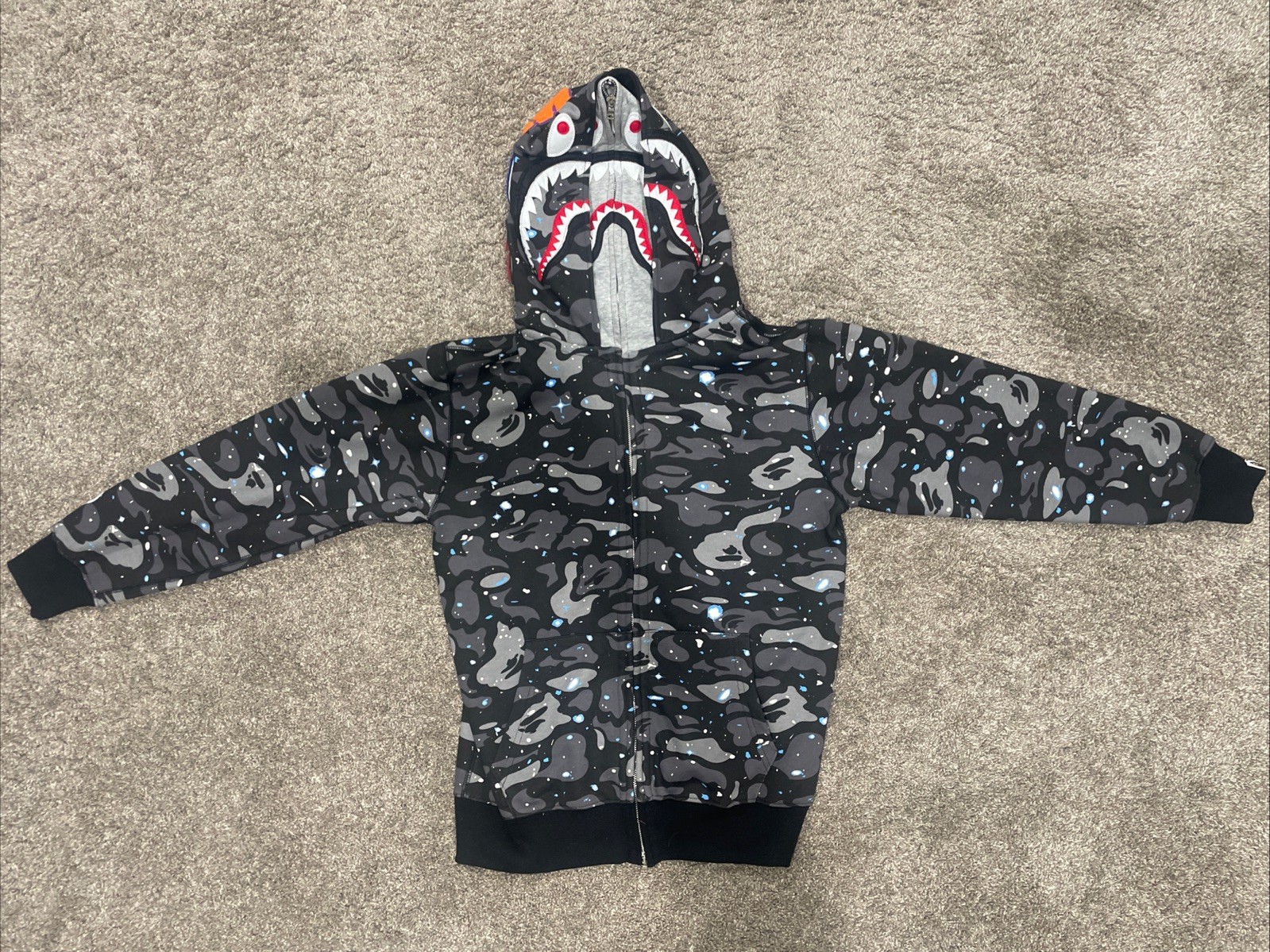 A Bathing Ape Bape Shark Full Zip Hoodie