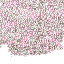 Iridescent Tiny Glass Bubble Beads,  0.4-3mm 20g No Hole, Gray Pink,2pcs