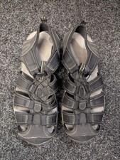 Mens Size 11, Black Activity Walking Sandals, TU With Toe Guard Rubber Outsole