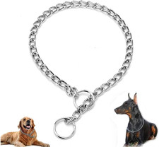 Chain Choke Collar for Dogs, Metal Slip Link Training Heavy Duty Dog Collar Mart