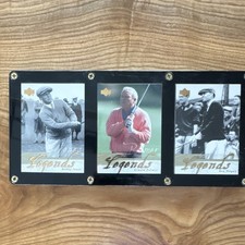 Upper Deck Legends 3 Card Lot Ben Hogan Arnold Palmer Bobby Jones Golf PGA Tour
