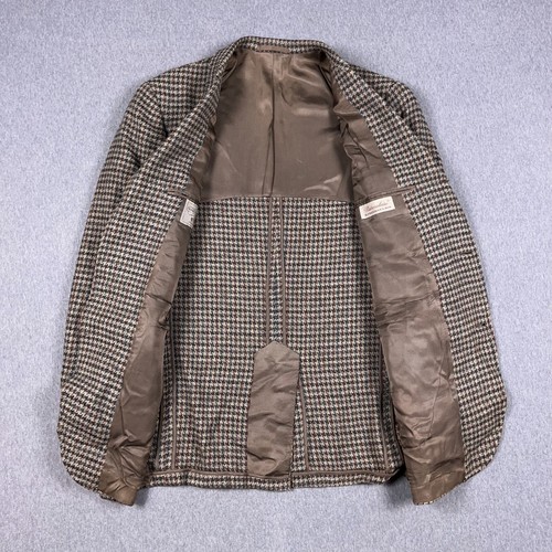 Blazer de Colección Hickey Freeman para McCann para Hombres Talla 39 Tweed Pata de Gallo - Imagen 10 de 16