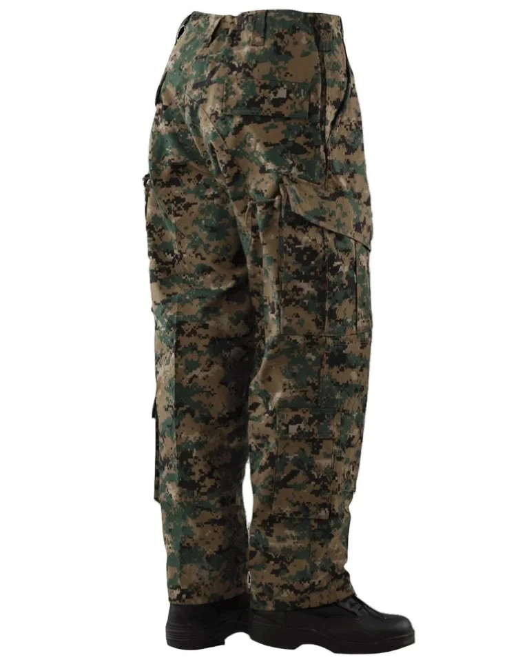 TRU Tactical Response Uniform Pants Woodland DIgital Camo 65/35 Poly/Cttn Cargo - Image 2 of 3