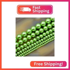 AD Beads Czech Glass Pearl Round Beads 16'' 3mm 4mm 6mm 8mm 10mm 12mm 12mm, Lig