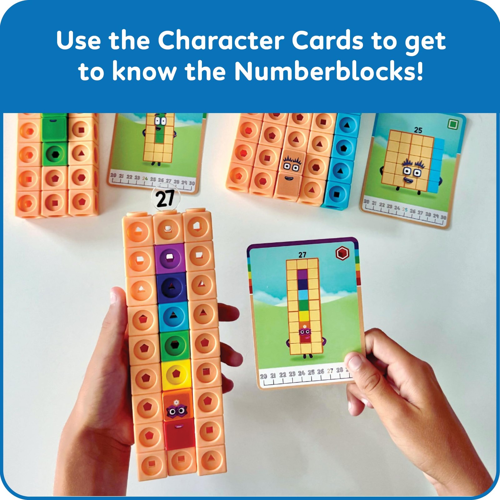 hand2mind MathLink Cubes Numberblocks 21-30 Activity Set, 20 Activities ...