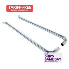 Patriot Exhaust H1270 Pair Of Side Pipes Slant-style Lake Steel Chrome 70in Patriot Exhaust H1270 Pair Of Side Pipes Slant-style Lake Steel Chrome 70in