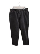 VTG LEVIS 550 Womens Black Denim Relaxed Fit Tapered Leg Jeans Sz 20W 36  X30  