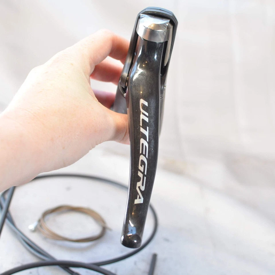 NEW Shimano Ultegra 6800 ST-6800 LEFT/FRONT 2x Double STI Shifter + New Cables - Image 4 of 4