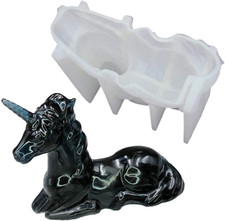 3D Unicorn Shaped Resin Mold Unicorn Silicone Epoxy Resin Casting Molds for Hand