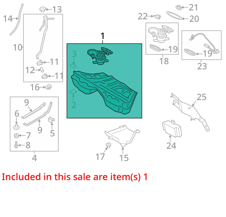 油箱适用于 12 - 19 宝马 M6 3698568 — 第 2/3 张图片