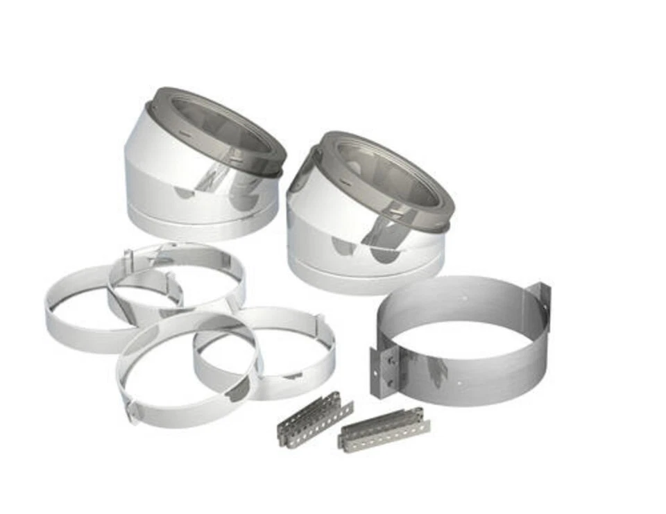 Kit Codo Supervent 8" ID Clase A Doble Pared 15° Foto 3 de 3