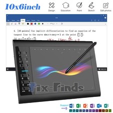 10x6" Tableta de Dibujo Digital Pantalla HD con L piz para Dibujar y Aprender US