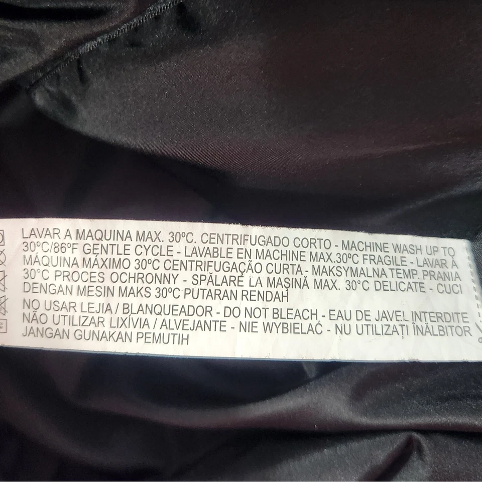 Zara Man Varsity Jacket Size Small Black White Satin Embroidered Dragon Graphic - Image 4 of 4