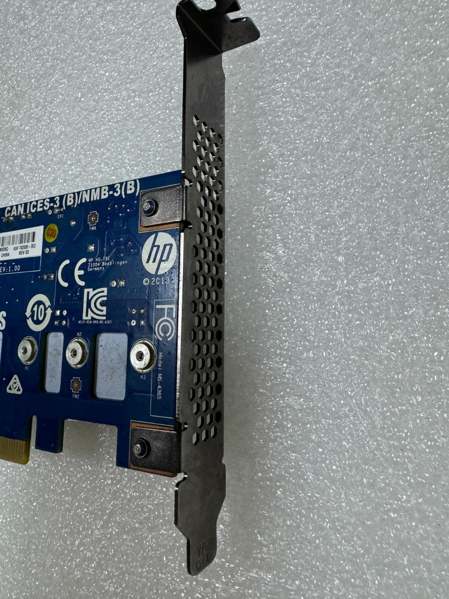 Genuine HP Z440 Z640 Z840 Z8 G4 Turbo Drive M.2 SSD adapter card