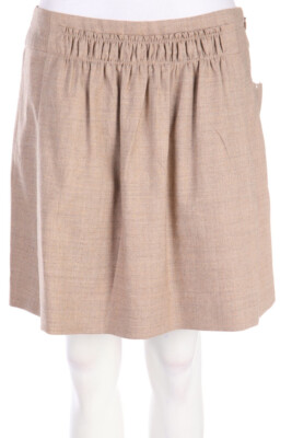 J.CREW Rock Minirock Woll-Mix 8 = D 38 beige