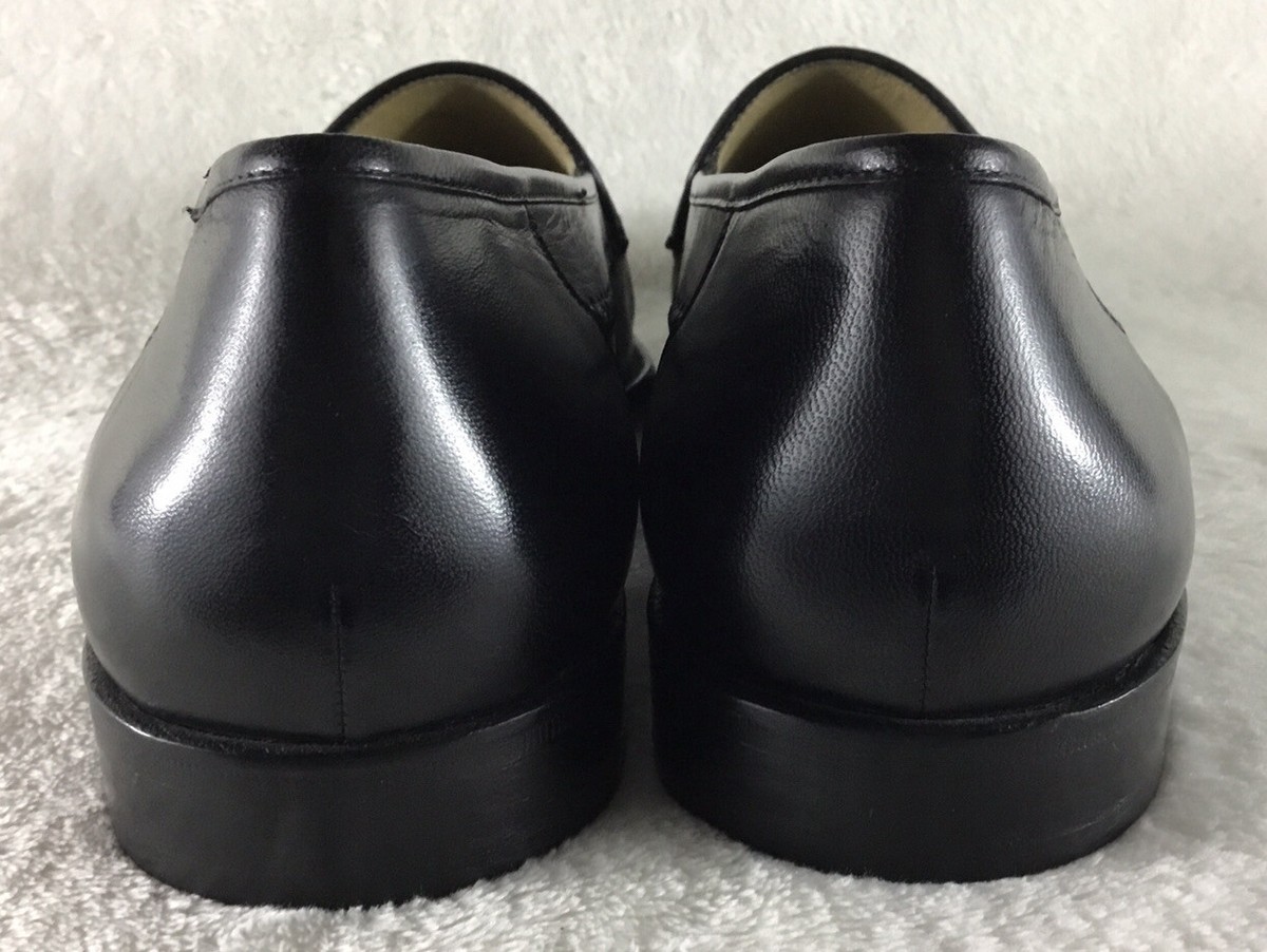 Savio Lucci black leather lace up career  Oxford shoes, size 9M Savio Lucci Dress Shoes Mens 11.5M Black Leather Slip On  main image 2