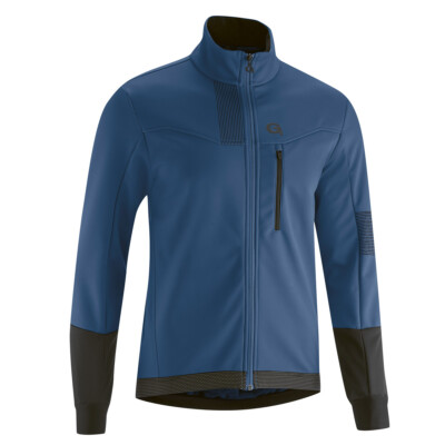 Gonso Valaff Herren Fahrradjacke Winter Softshelljacke blau