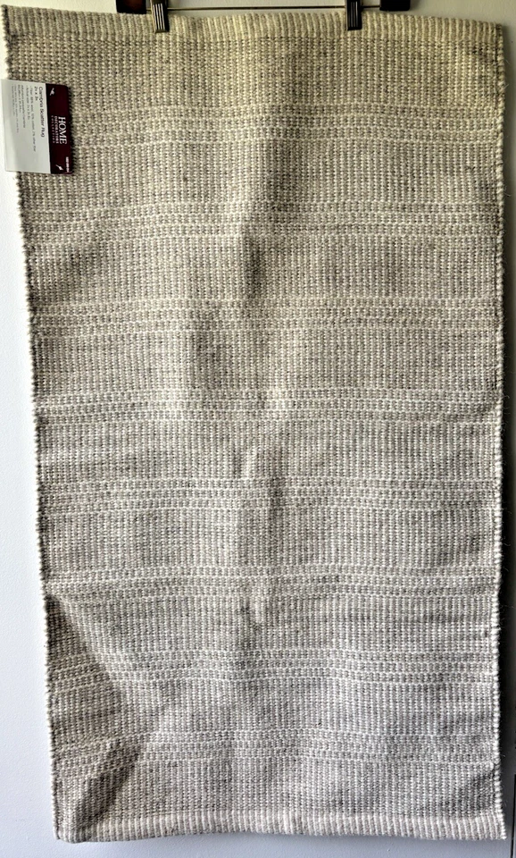 NWT Home Decorators Collection Accent Rug Wool 88%/Cotton 2ftx3ft Beige/Dk Beig - Image 2 of 4